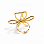 Anillo flor garabato