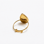 Anillo gota piedra amazonita facetada