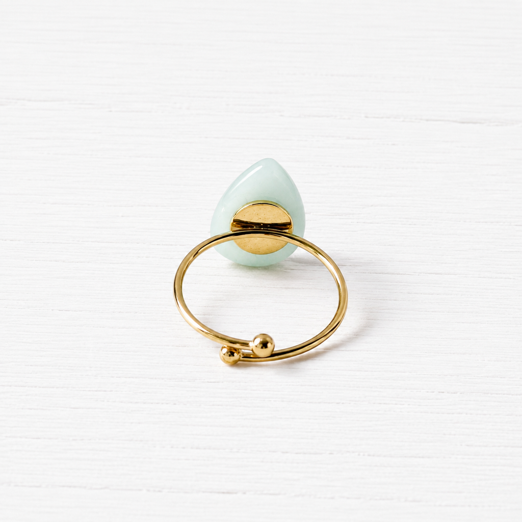 Anillo gota agua