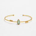 Pulsera rígida gota amazonita