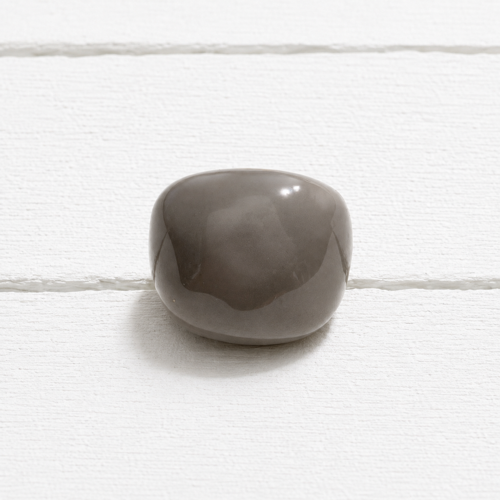 Anillo elástico plano esmalte gris metal