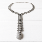 Gargantilla collar tribal monedas plateado