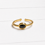 Anillo circonita fino negro