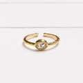 Anillo circonita fino