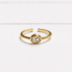 Anillo circonita fino