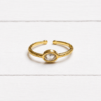 Anillo circonita fino