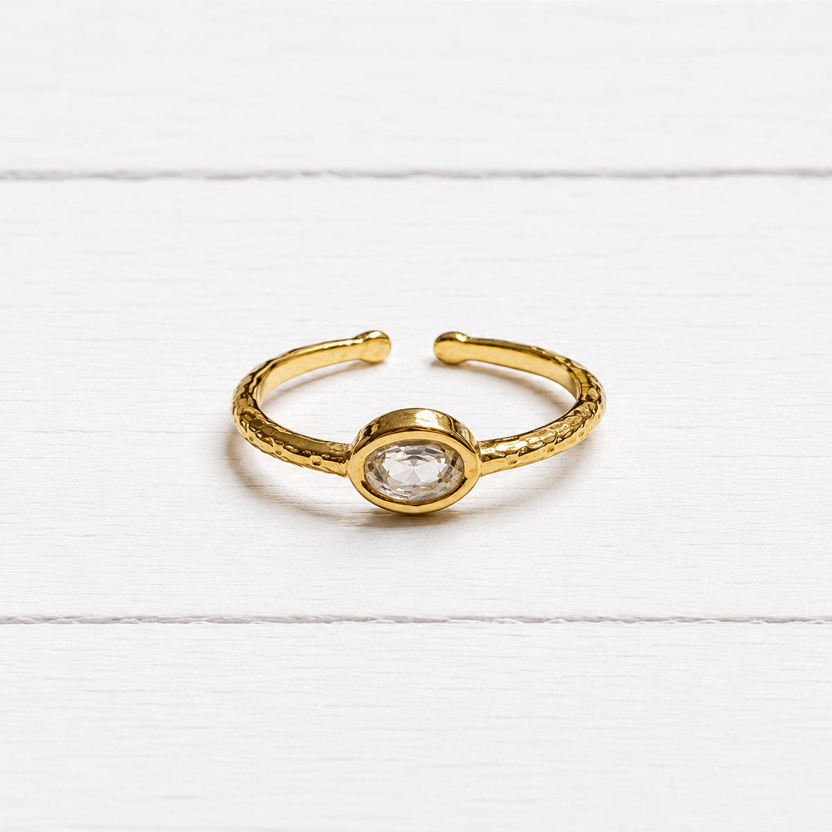 Anillo circonita fino