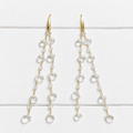 Pendientes cadenas cristales