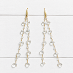 Pendientes cadenas cristales