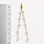 Pendientes cadenas cristales