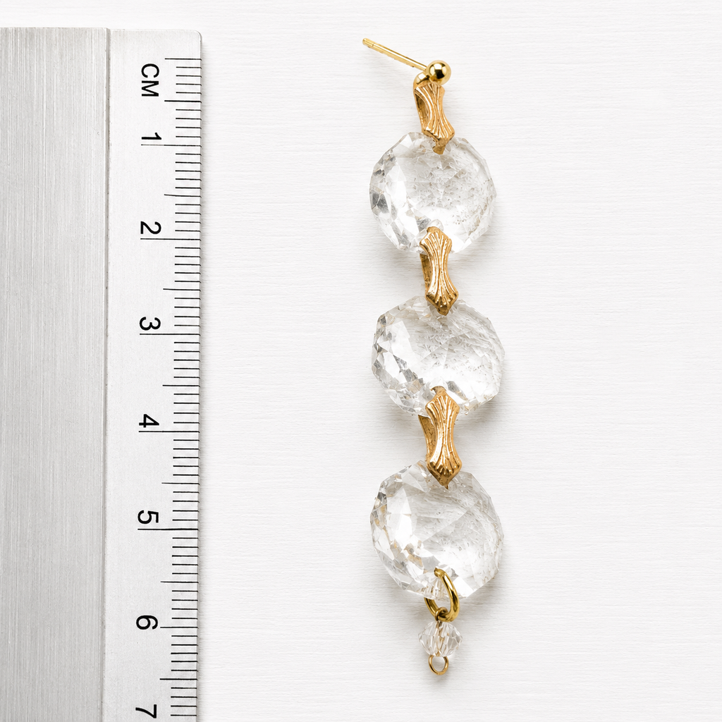 Pendientes triple cristal