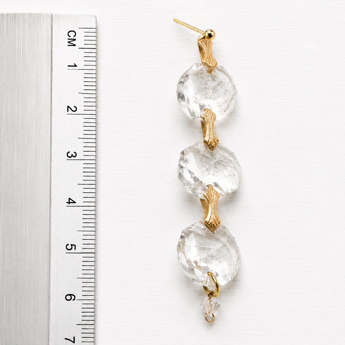 Pendientes triple cristal