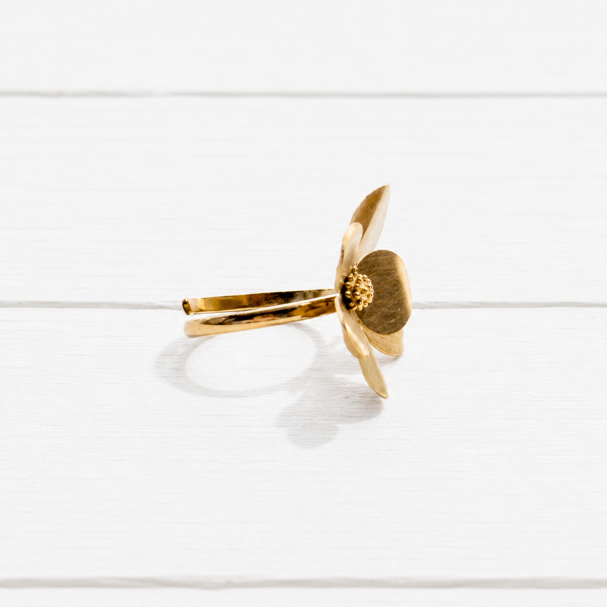 Anillo doble flor