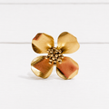 Anillo flor cuatro pétalos