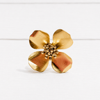 Anillo flor cuatro pétalos