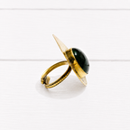 Anillo gota bronce verde
