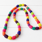 Collar bolas paja
