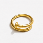 Anillo zamak dorado clavo