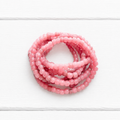 Collar largo rosa