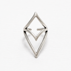 Anillo zamack plateado picos
