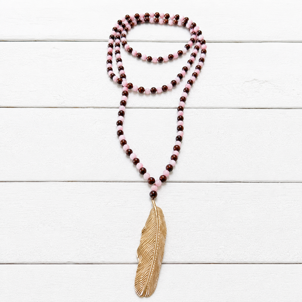 Collar bicolor pluma