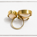 Anillo triple mar dorado