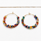 Pendientes aro mix colorines