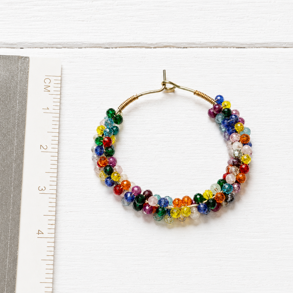 Pendientes aro mix colorines