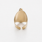 Anillo latón dorado piedras rojas