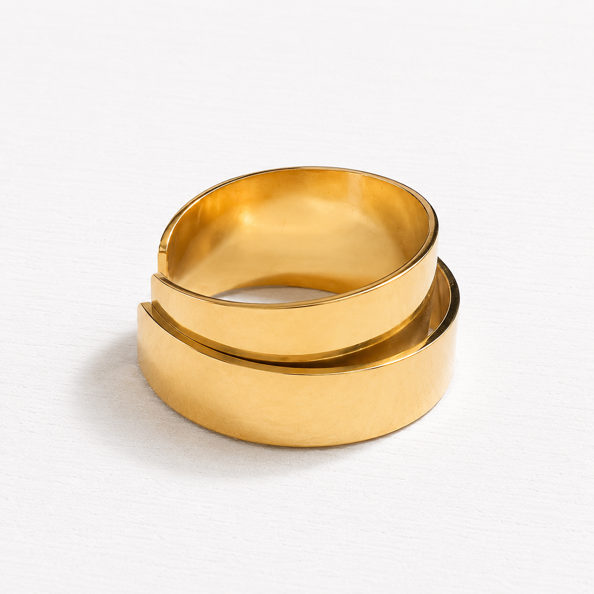 Anillo doble relieve