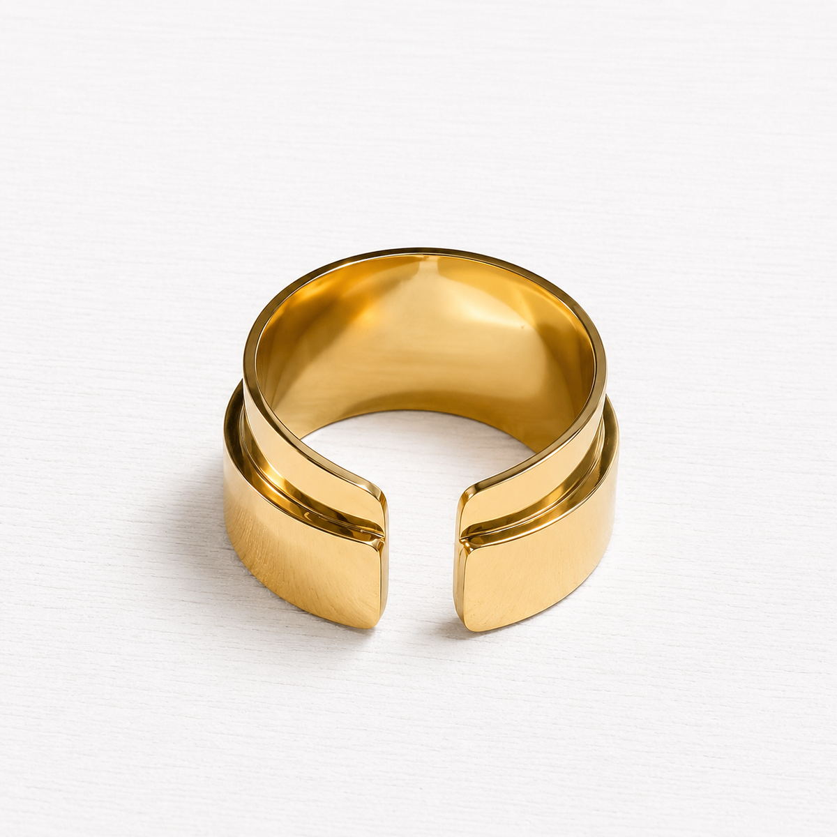 Anillo doble relieve