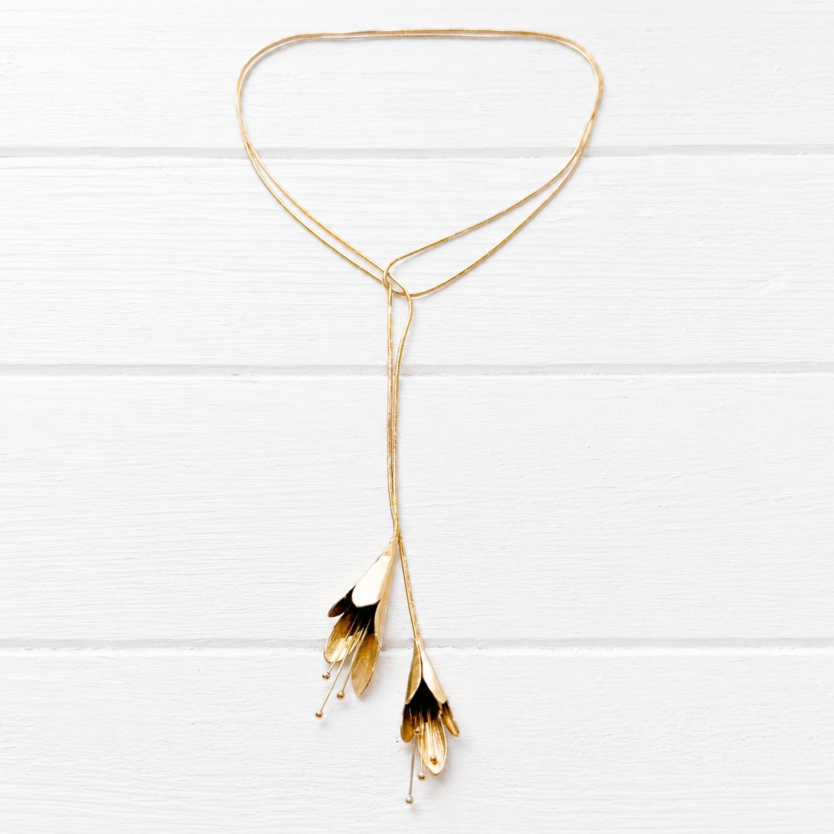 Collar abierto flores