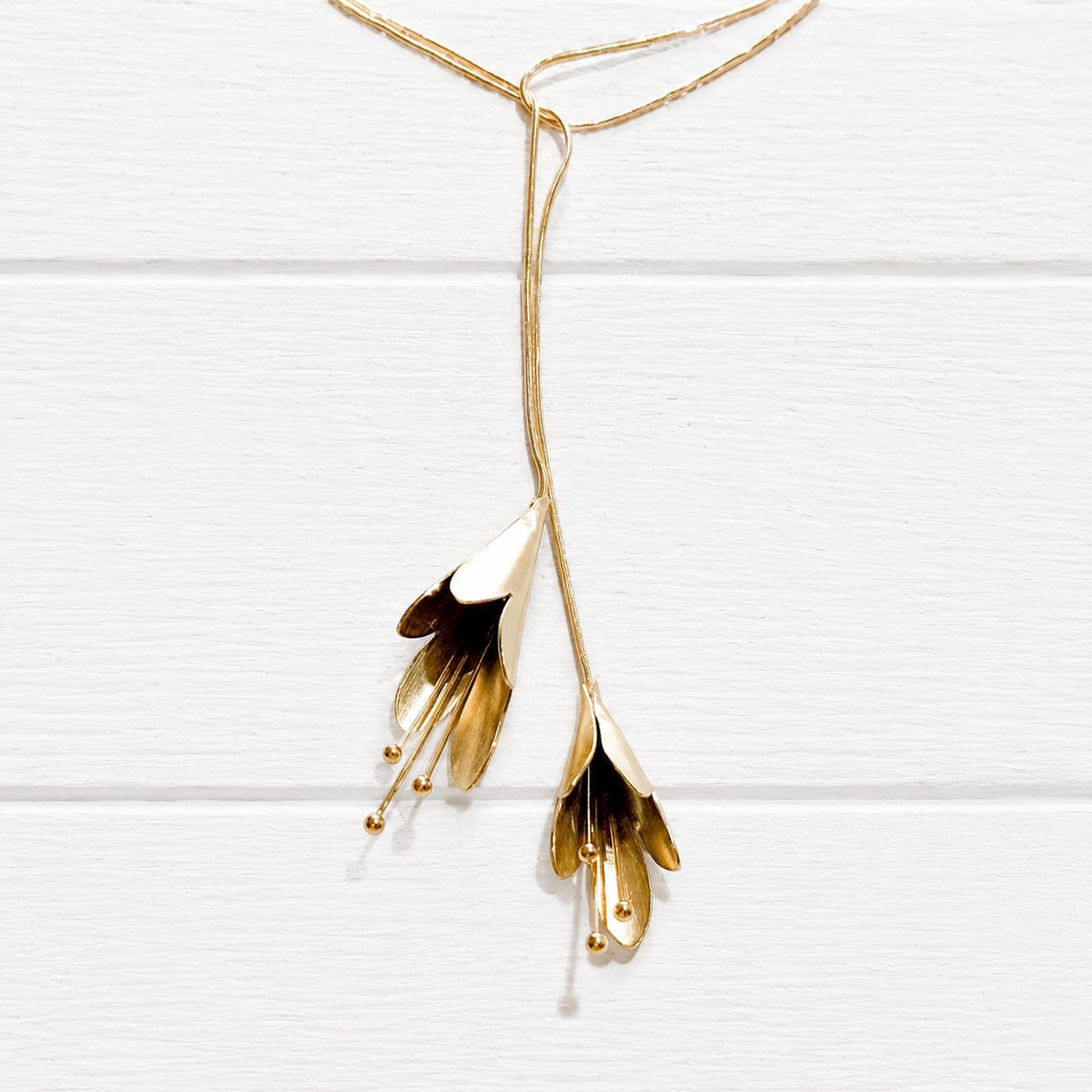 Collar abierto flores