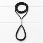 Collar gota negra y cuerda