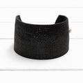 Pulsera miyuki negra 3cm