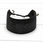 Pulsera miyuki negra 3cm