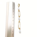 Pendientes eslabones piedra natural