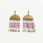Pendientes medusa agua / buganvilla