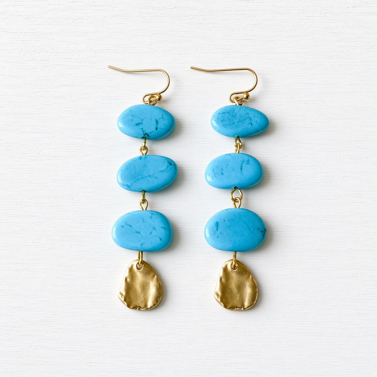 Pendientes guirnalda turquesa